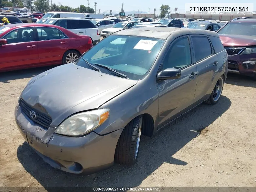 2007 Toyota Matrix Xr VIN: 2T1KR32E57C661564 Lot: 39906521