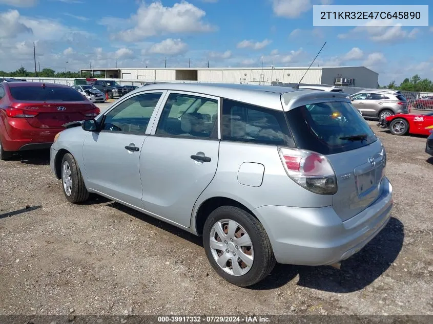 2T1KR32E47C645890 2007 Toyota Matrix