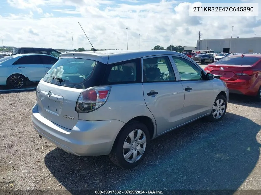 2T1KR32E47C645890 2007 Toyota Matrix