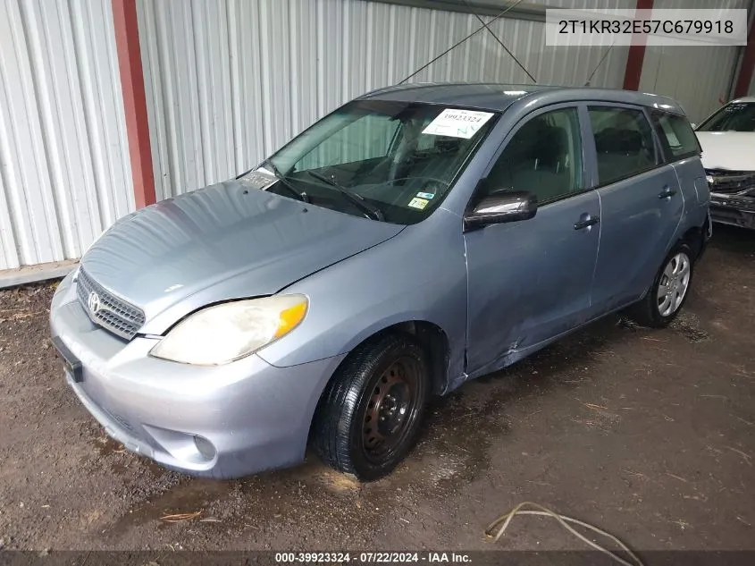 2007 Toyota Matrix VIN: 2T1KR32E57C679918 Lot: 39923324