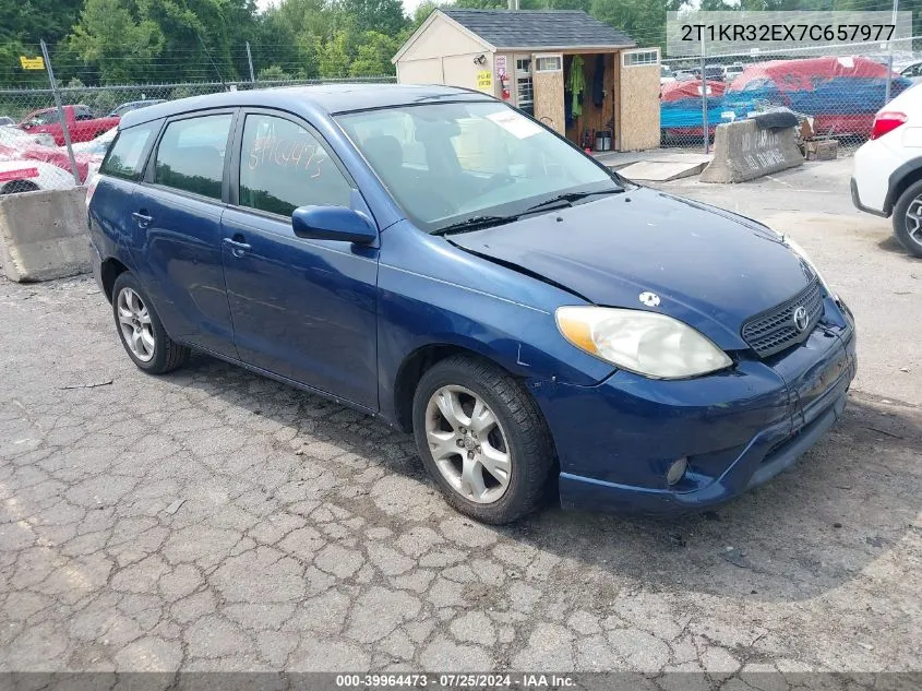 2007 Toyota Matrix Xr VIN: 2T1KR32EX7C657977 Lot: 39964473