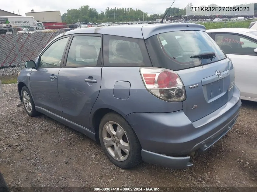 2T1KR32E27C654023 2007 Toyota Matrix Xr