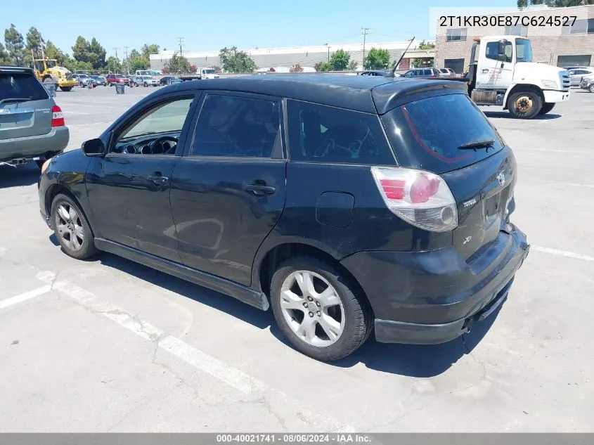 2007 Toyota Matrix Xr VIN: 2T1KR30E87C624527 Lot: 40021741