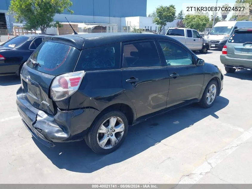 2007 Toyota Matrix Xr VIN: 2T1KR30E87C624527 Lot: 40021741