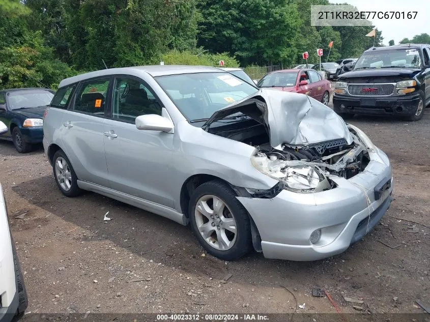 2T1KR32E77C670167 2007 Toyota Matrix Xr