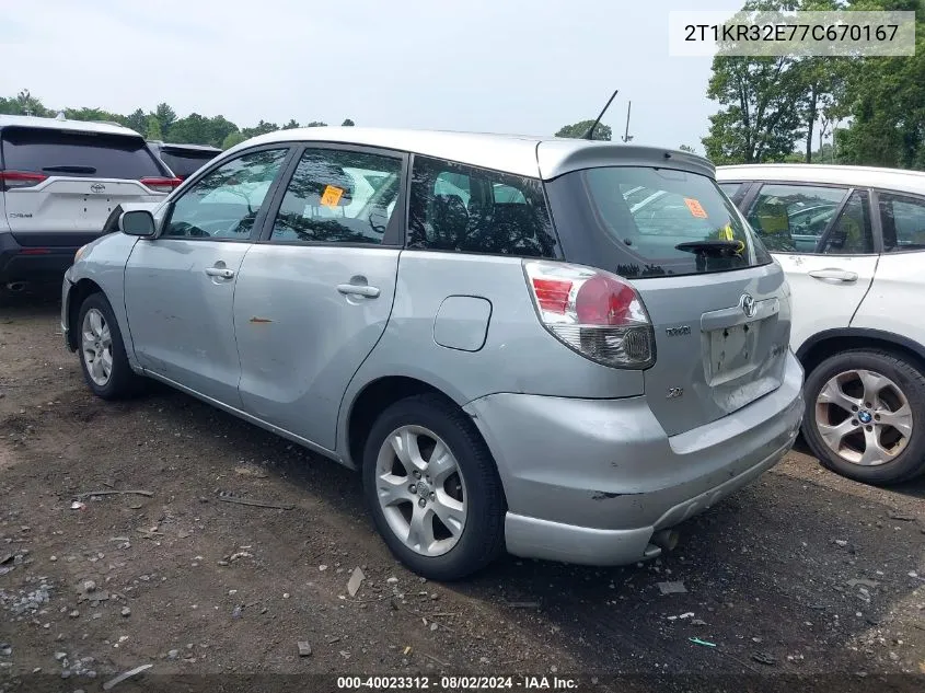 2T1KR32E77C670167 2007 Toyota Matrix Xr