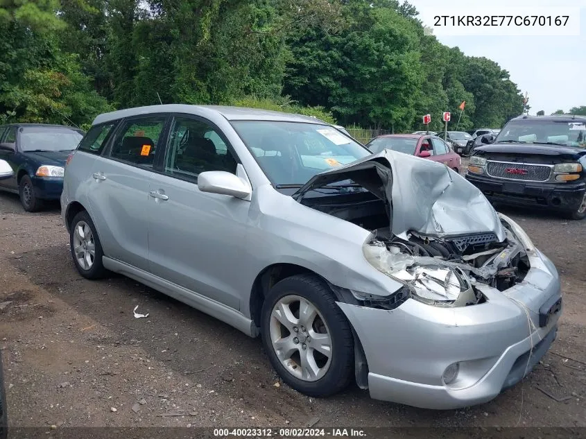 2T1KR32E77C670167 2007 Toyota Matrix Xr