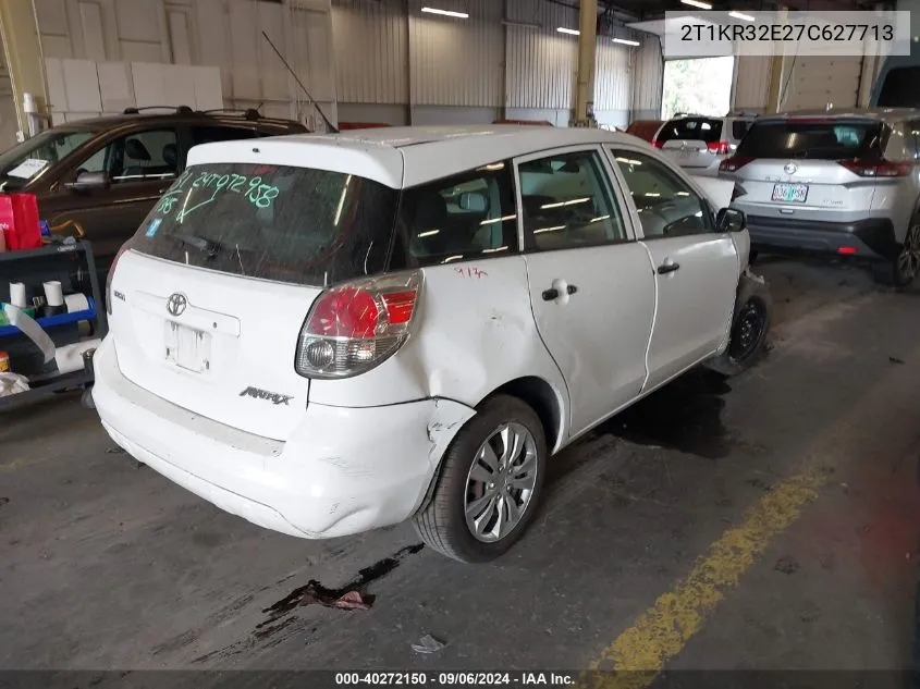 2007 Toyota Matrix VIN: 2T1KR32E27C627713 Lot: 40272150