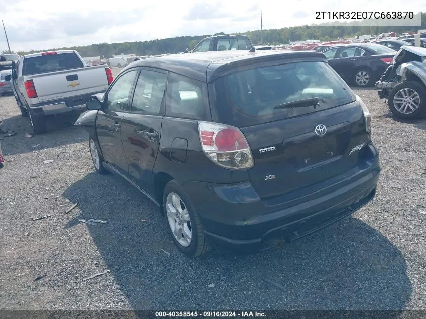 2T1KR32E07C663870 2007 Toyota Matrix Xr