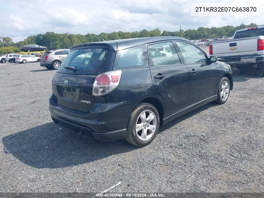 2T1KR32E07C663870 2007 Toyota Matrix Xr