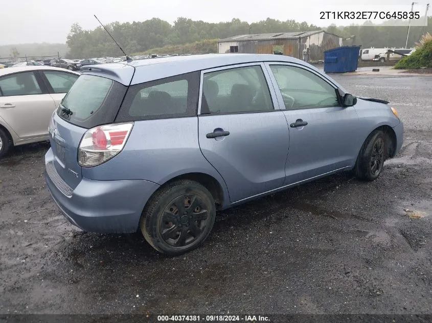 2T1KR32E77C645835 2007 Toyota Matrix