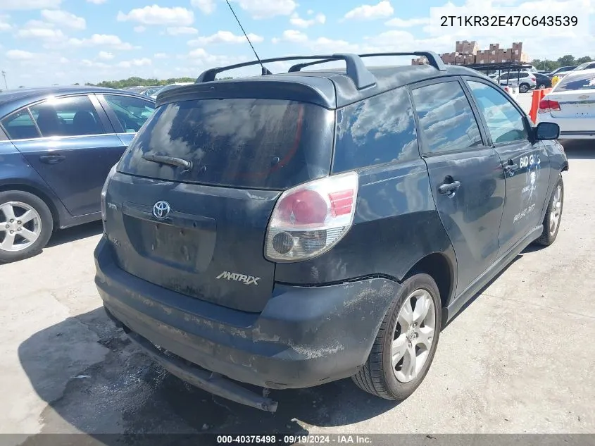 2T1KR32E47C643539 2007 Toyota Matrix Xr