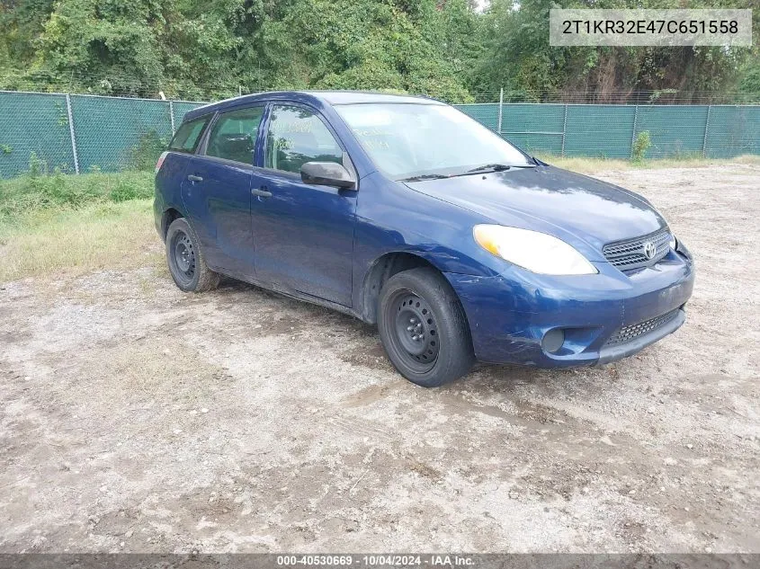 2T1KR32E47C651558 2007 Toyota Matrix