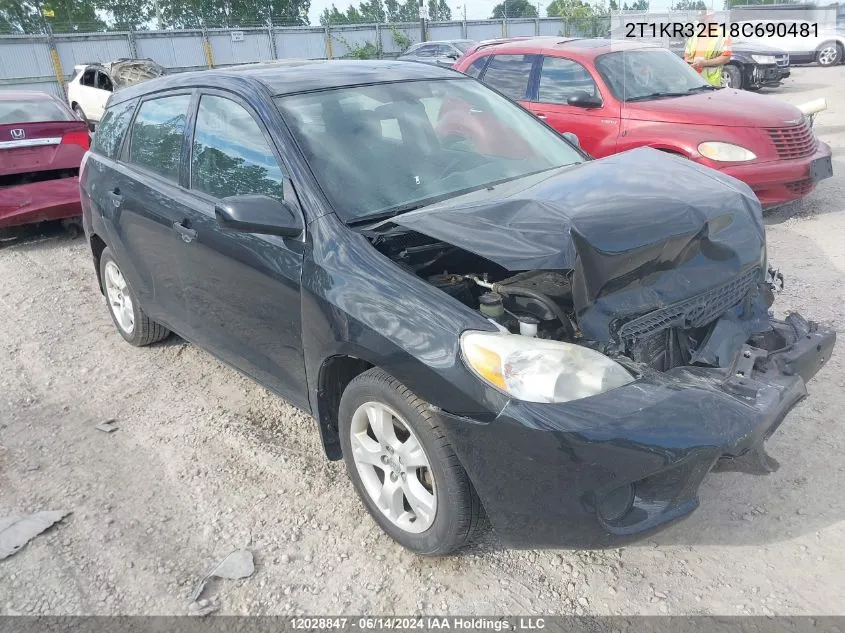 2T1KR32E18C690481 2008 Toyota Matrix Wagon