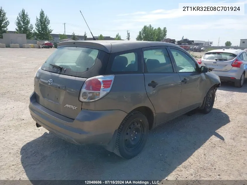 2T1KR32E08C701924 2008 Toyota Corolla Matrix Xr