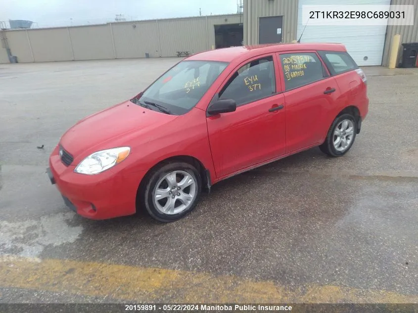 2T1KR32E98C689031 2008 Toyota Matrix