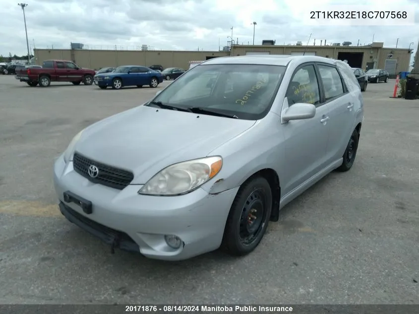 2T1KR32E18C707568 2008 Toyota Matrix Xr