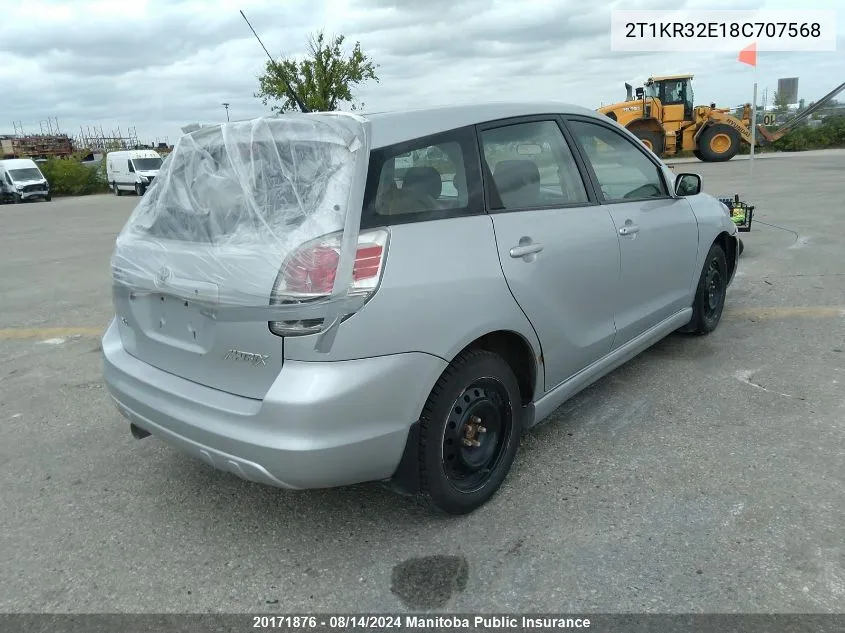 2T1KR32E18C707568 2008 Toyota Matrix Xr