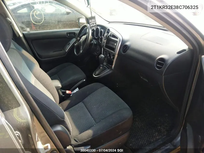 2T1KR32E38C706325 2008 Toyota Corolla Matrix Xr