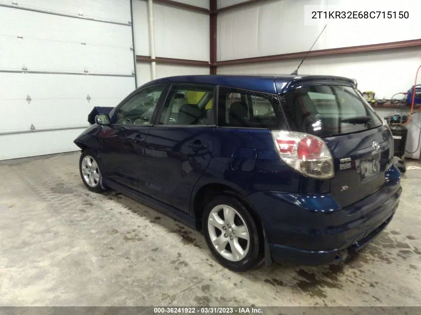 2T1KR32E68C715150 2008 Toyota Matrix Xr