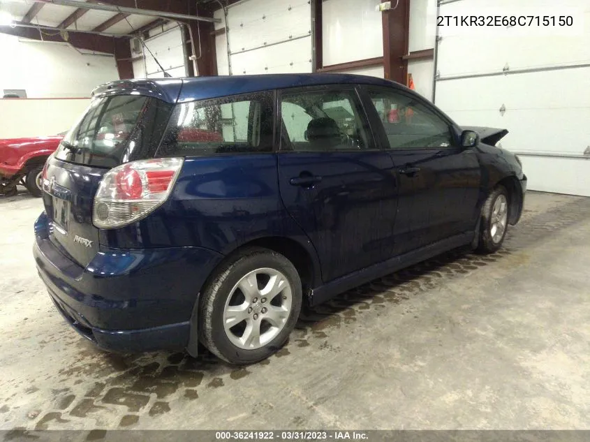 2T1KR32E68C715150 2008 Toyota Matrix Xr