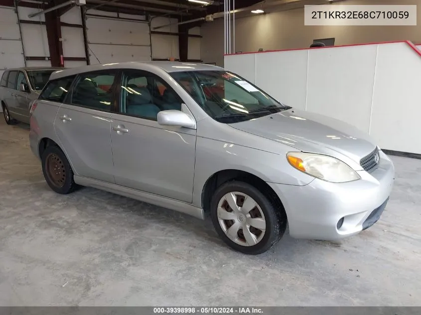 2008 Toyota Matrix Xr VIN: 2T1KR32E68C710059 Lot: 39398998