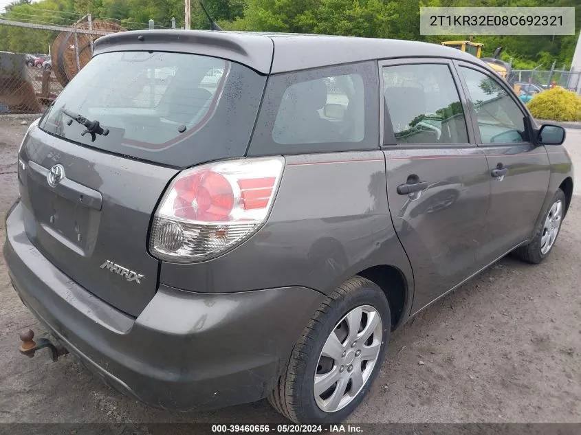 2T1KR32E08C692321 2008 Toyota Matrix