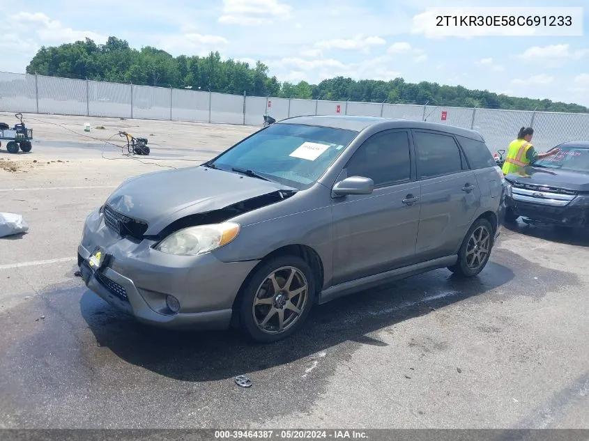 2T1KR30E58C691233 2008 Toyota Matrix Xr