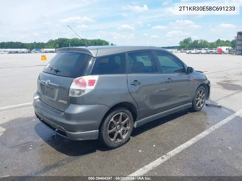 2T1KR30E58C691233 2008 Toyota Matrix Xr