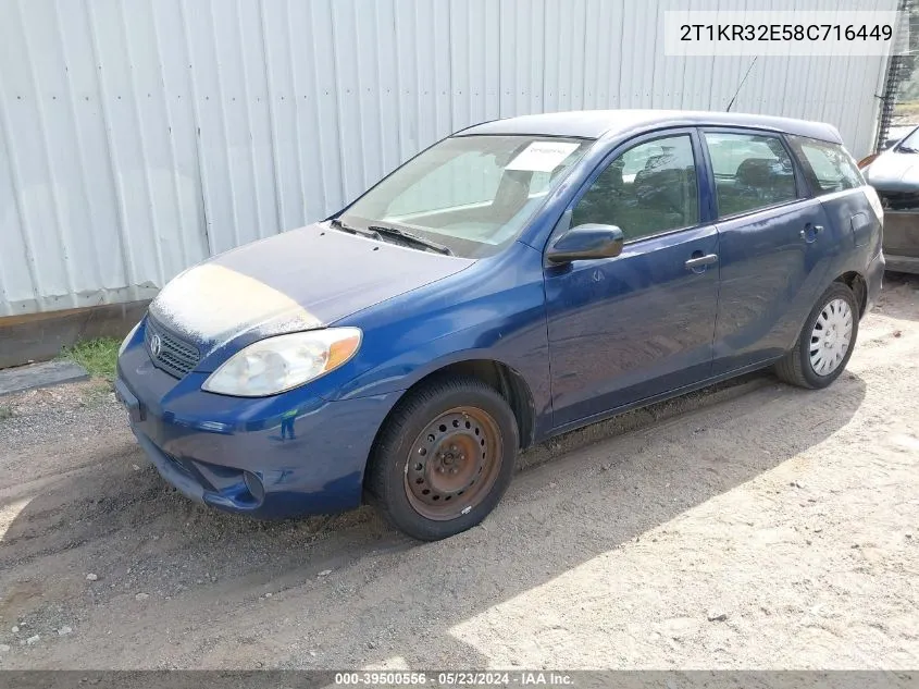 2T1KR32E58C716449 2008 Toyota Matrix