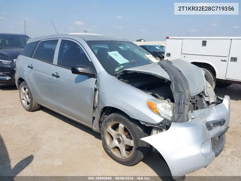 2T1KR32E28C719356 2008 Toyota Matrix