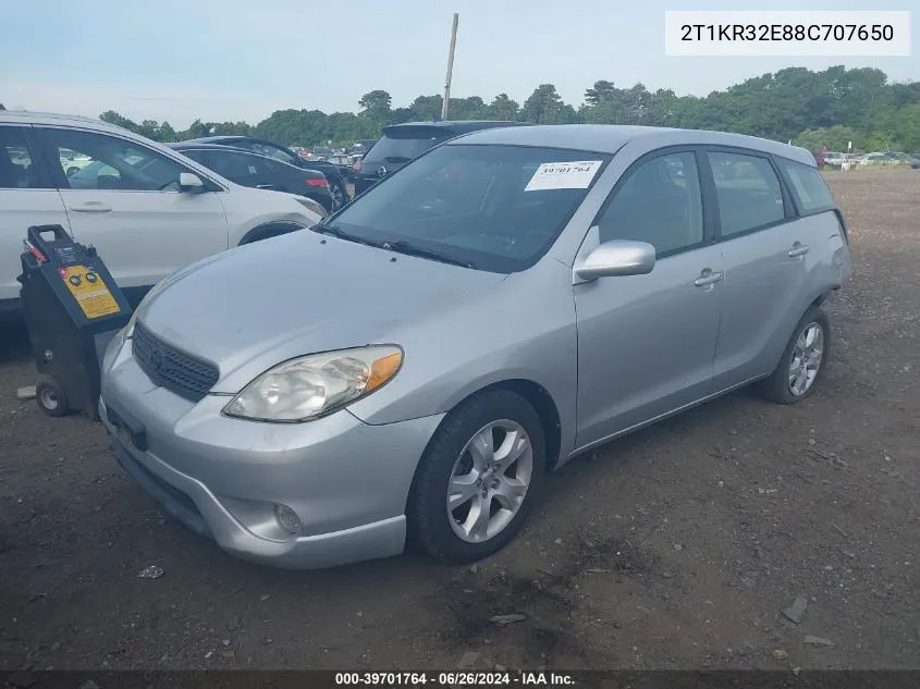 2T1KR32E88C707650 2008 Toyota Matrix Xr