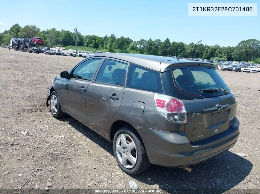 2T1KR32E28C701486 2008 Toyota Matrix