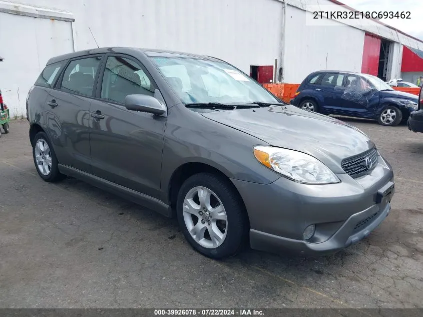 2008 Toyota Matrix Xr VIN: 2T1KR32E18C693462 Lot: 39926078