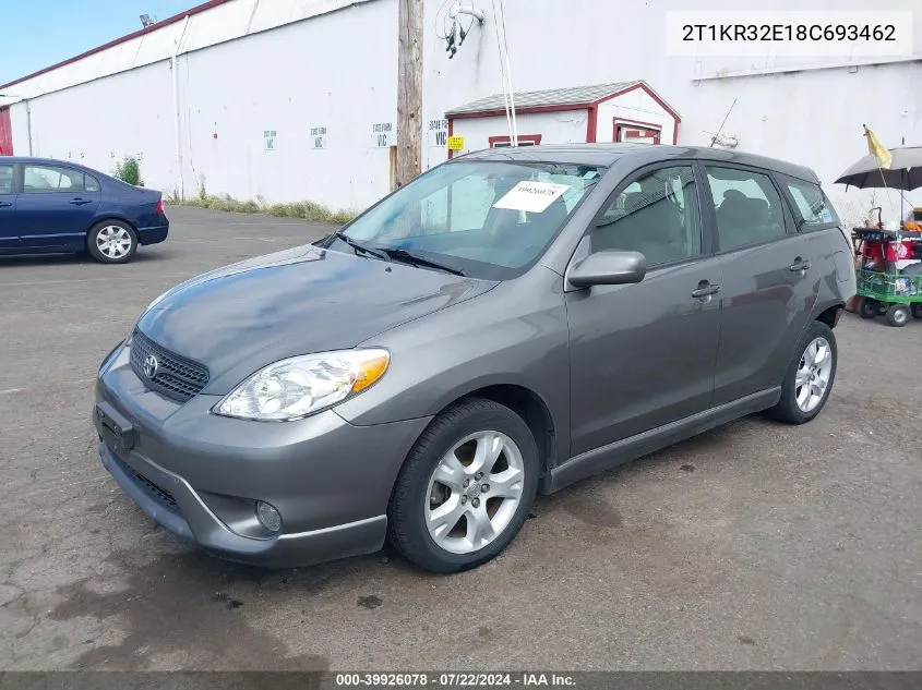 2008 Toyota Matrix Xr VIN: 2T1KR32E18C693462 Lot: 39926078