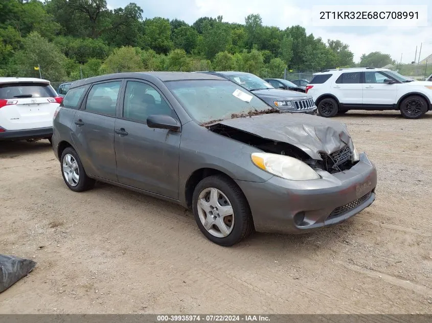 2008 Toyota Matrix VIN: 2T1KR32E68C708991 Lot: 39935974