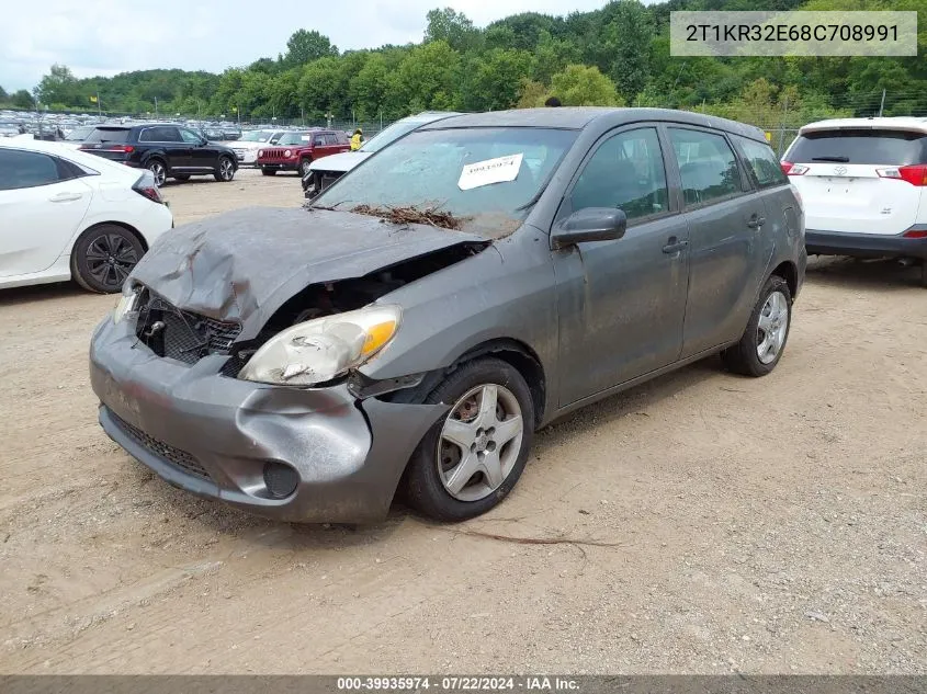 2008 Toyota Matrix VIN: 2T1KR32E68C708991 Lot: 39935974