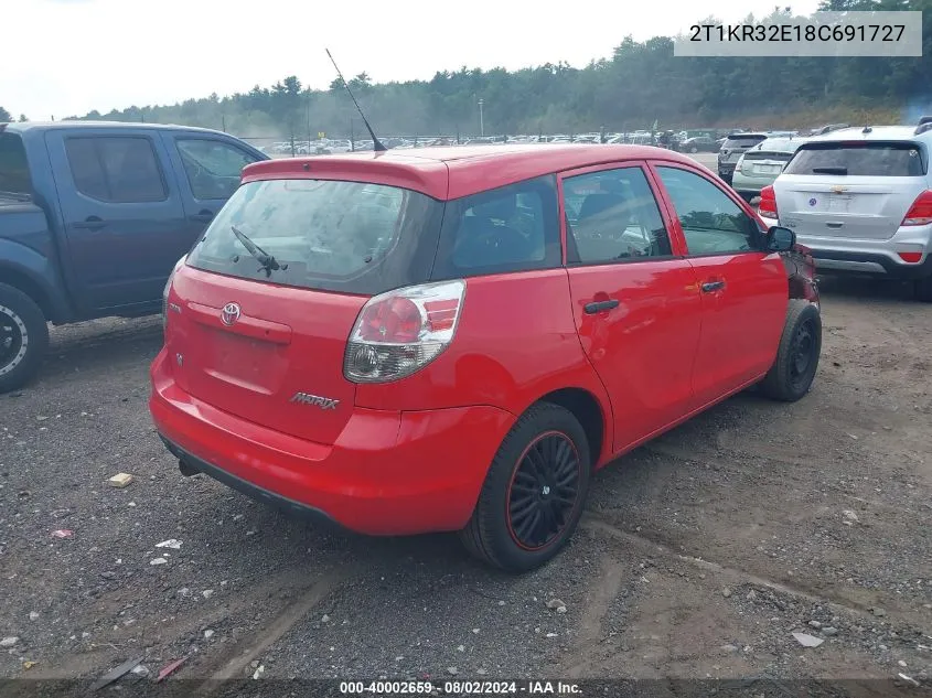 2T1KR32E18C691727 2008 Toyota Matrix