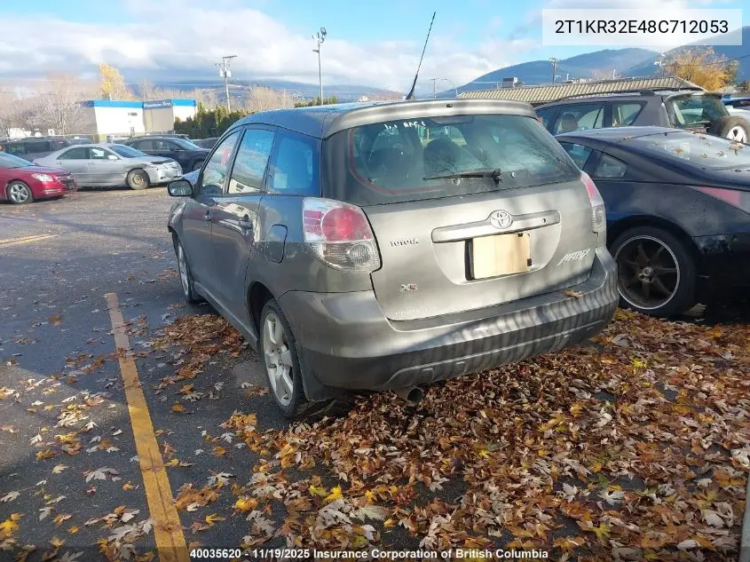 2T1KR32E48C712053 2008 Toyota Corolla Matrix Xr