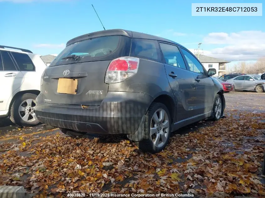 2T1KR32E48C712053 2008 Toyota Corolla Matrix Xr