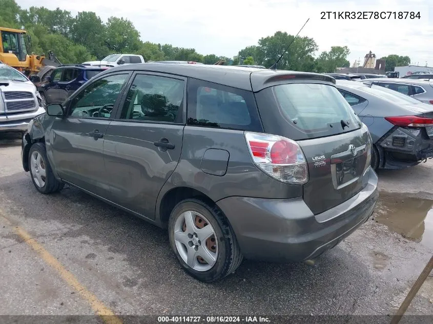 2T1KR32E78C718784 2008 Toyota Matrix