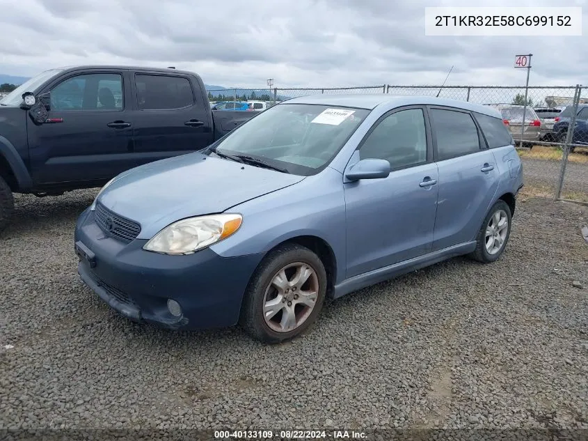 2T1KR32E58C699152 2008 Toyota Matrix Xr