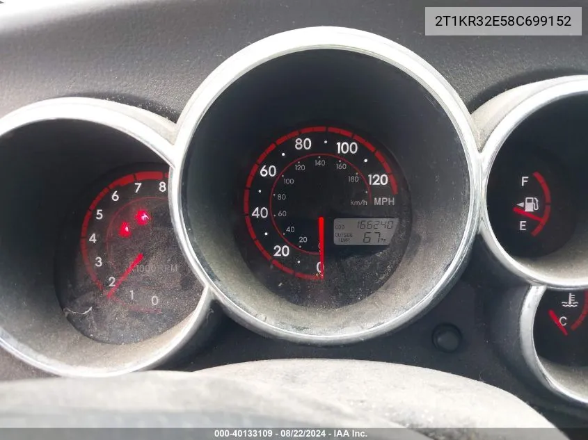 2T1KR32E58C699152 2008 Toyota Matrix Xr