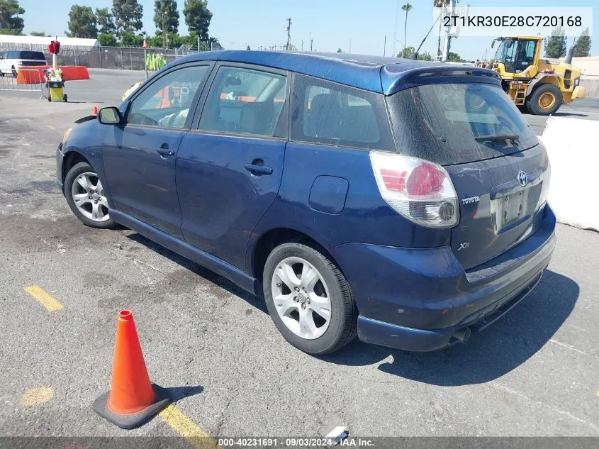 2008 Toyota Matrix Xr VIN: 2T1KR30E28C720168 Lot: 40231691