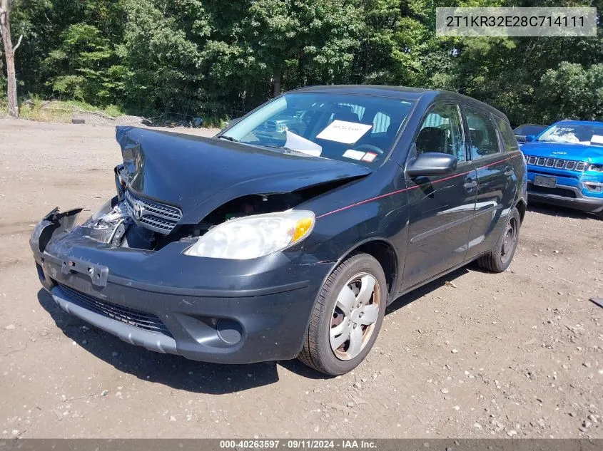 2008 Toyota Matrix VIN: 2T1KR32E28C714111 Lot: 40263597