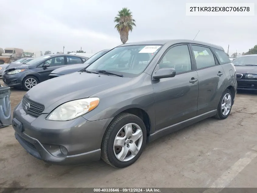 2T1KR32EX8C706578 2008 Toyota Matrix Xr