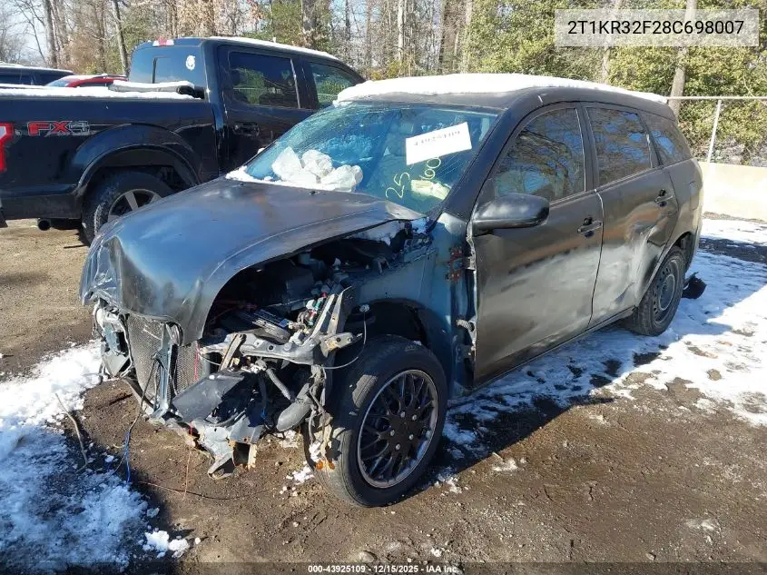 2T1KR32F28C698007 2008 Toyota Matrix