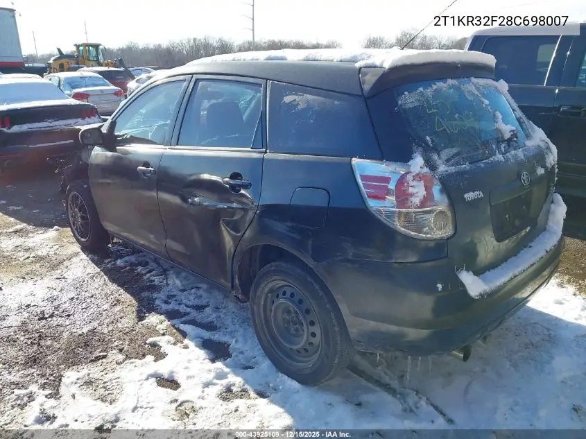 2T1KR32F28C698007 2008 Toyota Matrix