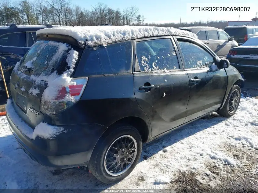 2T1KR32F28C698007 2008 Toyota Matrix