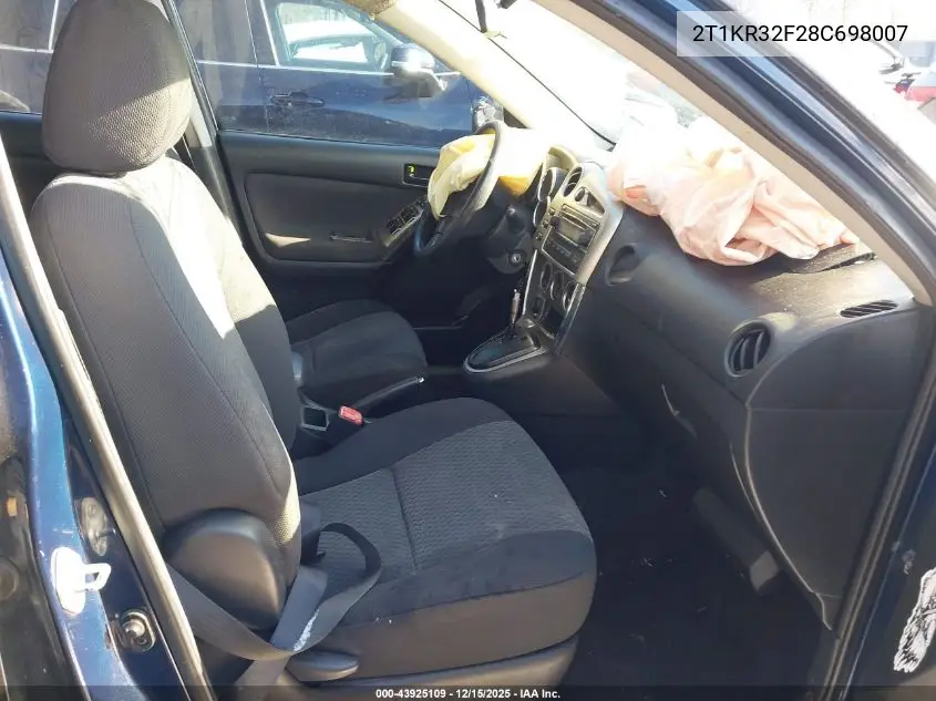 2T1KR32F28C698007 2008 Toyota Matrix